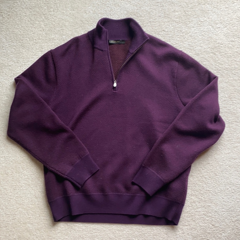 Great Mens Purple Heavyweight sweater J Hilburn
